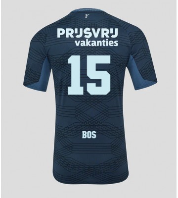 Feyenoord Jordan Bos #15 Udebanetrøje 2025-26 Kortærmet